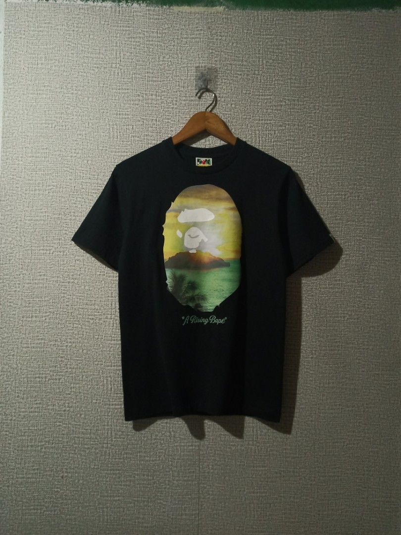 Bape "A Rising Bape" Tee (Category: Tshirts & Polo Shirts ) located in Libmanan. Submitted by dionela21 (Listing ID 1470066959, Image 2). Description: Bape "A rising bape" Tee Size Small 18" x 26.5" As New Condition No issue Needs wash only (fresh from bale) 🏷️2999 only Location: CAMARINES SUR, LUZON 📌 .