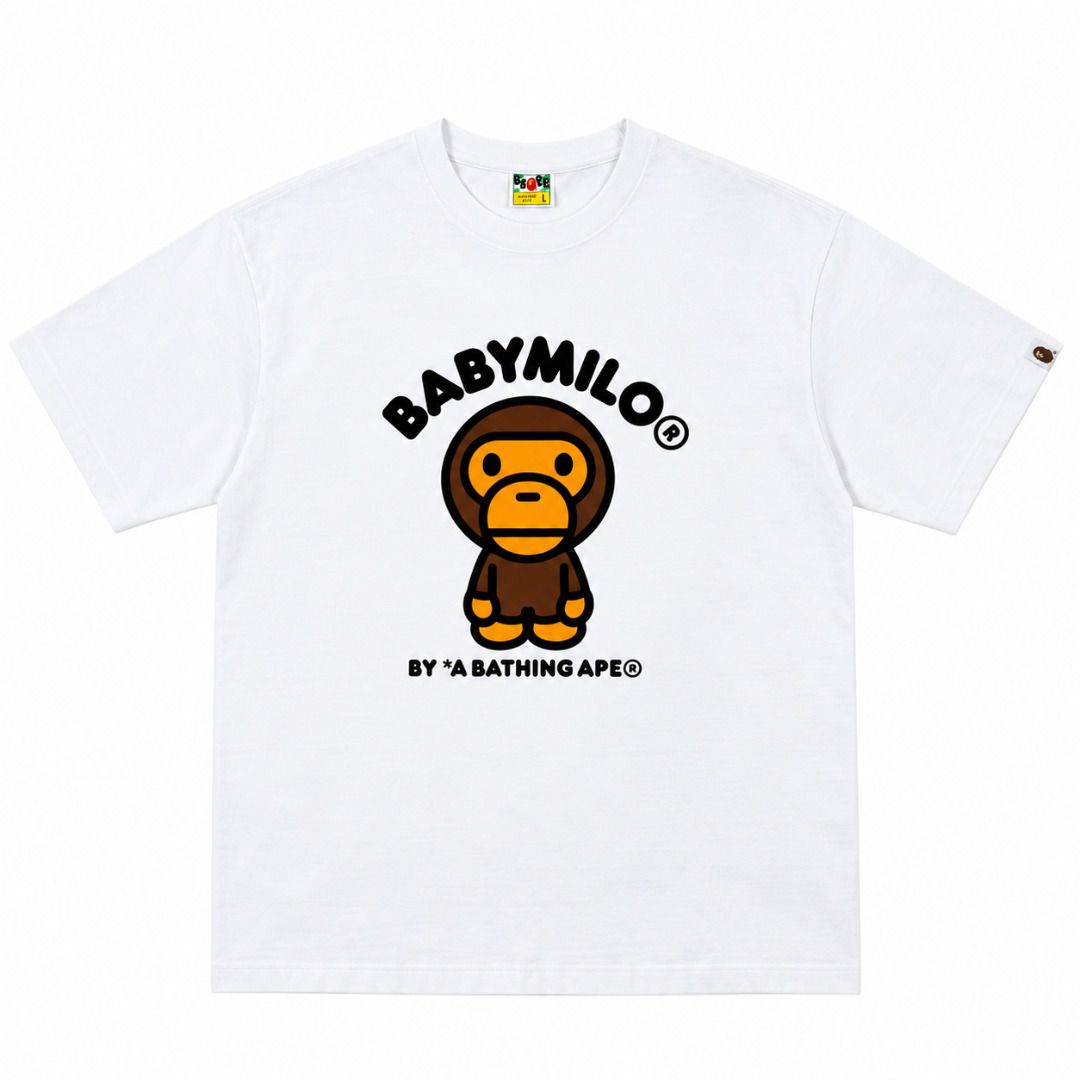 Bape BabyMilo Tee (Category: Tshirts & Polo Shirts ) located in San Fernando. Submitted by fynder (Listing ID 1469959496, Image 1). Description: Bape BabyMilo Tee Auth with tags and ziplock Available Sizes: S - XL Colorway : Black / White 💬 DM for more Photos or Size Chart 📦 Fast processing (Air cargo freight) 💬 More drops daily on IG: @fynder1 🔒 Buyer protection through Carousell — shop with confidence .