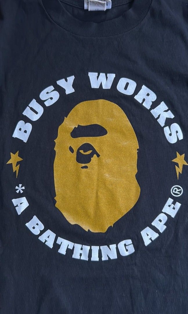 Bape busy works tshiry (Category: Activewear) located in Santa Rosa. Submitted by _ba_mo_si_ (Listing ID 1470139657, Image 3). Description: Size medium 20 width 27 length 2880 plus sf Dm.