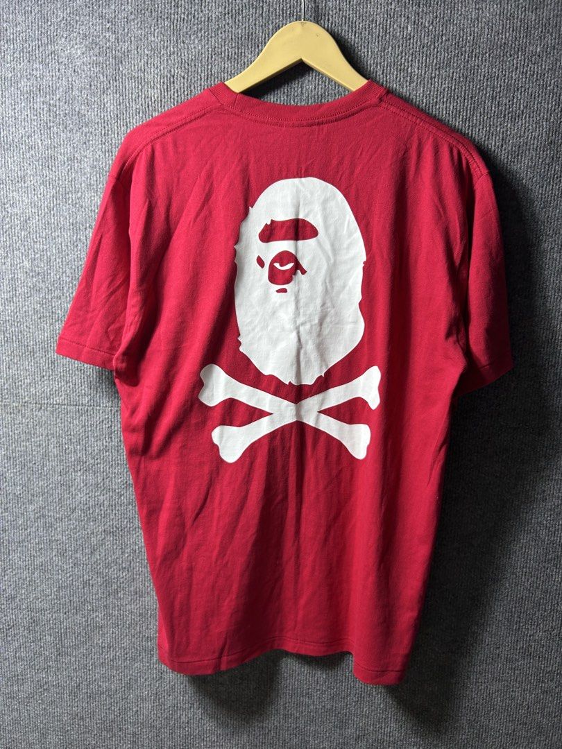 BAPE PIRATES TEE (Category: Activewear) located in Manila. Submitted by cy_bakz (Listing ID 1470101877, Image 3). Description: GUARANTEED AUTHENTIC MENS / -BAPE PIRATES TEE- (RED) SIZE :LARGE ON TAG (Mens) LENGTH : 28 WIDTH : 22 (MEASURED IT BY INCHES) COLOR RATE - 9.8/ 10 OVER ALL CONDITION - 9.8/ 10 IN EXCELLENT CONDITION NO FLAWS / ISSUES (NEED WASH ONLY) ₱ 📩📥 PRICE • Slightly Negotiable • Bacolod City meet up for checking • Open for COD aro