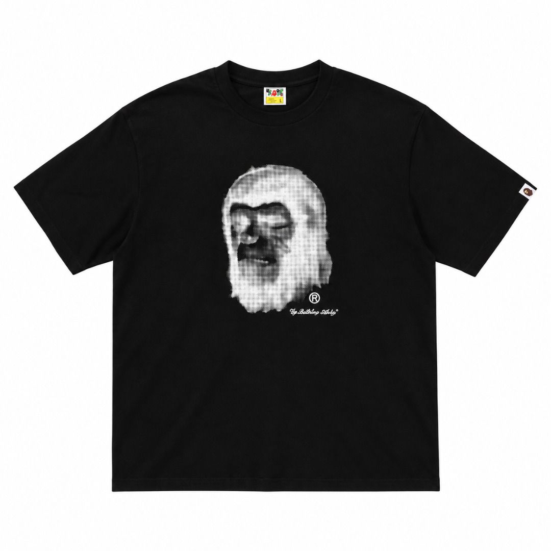 BAPE Pixel Comic Ape Head Tee (Category: Tshirts & Polo Shirts ) located in San Fernando. Submitted by fynder (Listing ID 1470028658, Image 1). Description: BAPE Pixel Comic Ape Head Tee Auth with tags and ziplock Available Sizes: S - XL Colorway : Black / White 💬 DM for more Photos or Size Chart 📦 Fast processing (Air cargo freight) 💬 More drops daily on IG: @fynder1 🔒 Buyer protection through Carousell — shop with confidence.