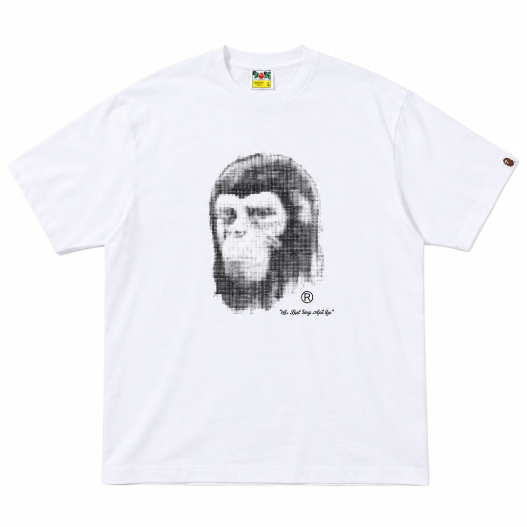 BAPE Pixel Comic Ape Head Tee (Category: Tshirts & Polo Shirts ) located in San Fernando. Submitted by fynder (Listing ID 1470028658, Image 3). Description: BAPE Pixel Comic Ape Head Tee Auth with tags and ziplock Available Sizes: S - XL Colorway : Black / White 💬 DM for more Photos or Size Chart 📦 Fast processing (Air cargo freight) 💬 More drops daily on IG: @fynder1 🔒 Buyer protection through Carousell — shop with confidence.