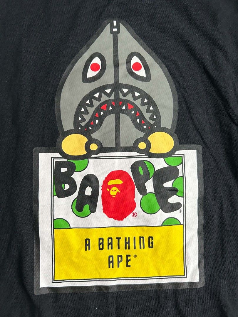 Bape shark logo tshirt (Category: Activewear) located in Santa Rosa. Submitted by _ba_mo_si_ (Listing ID 1470140085, Image 2). Description: Size large 22 width 29 length Plus sf Dm.