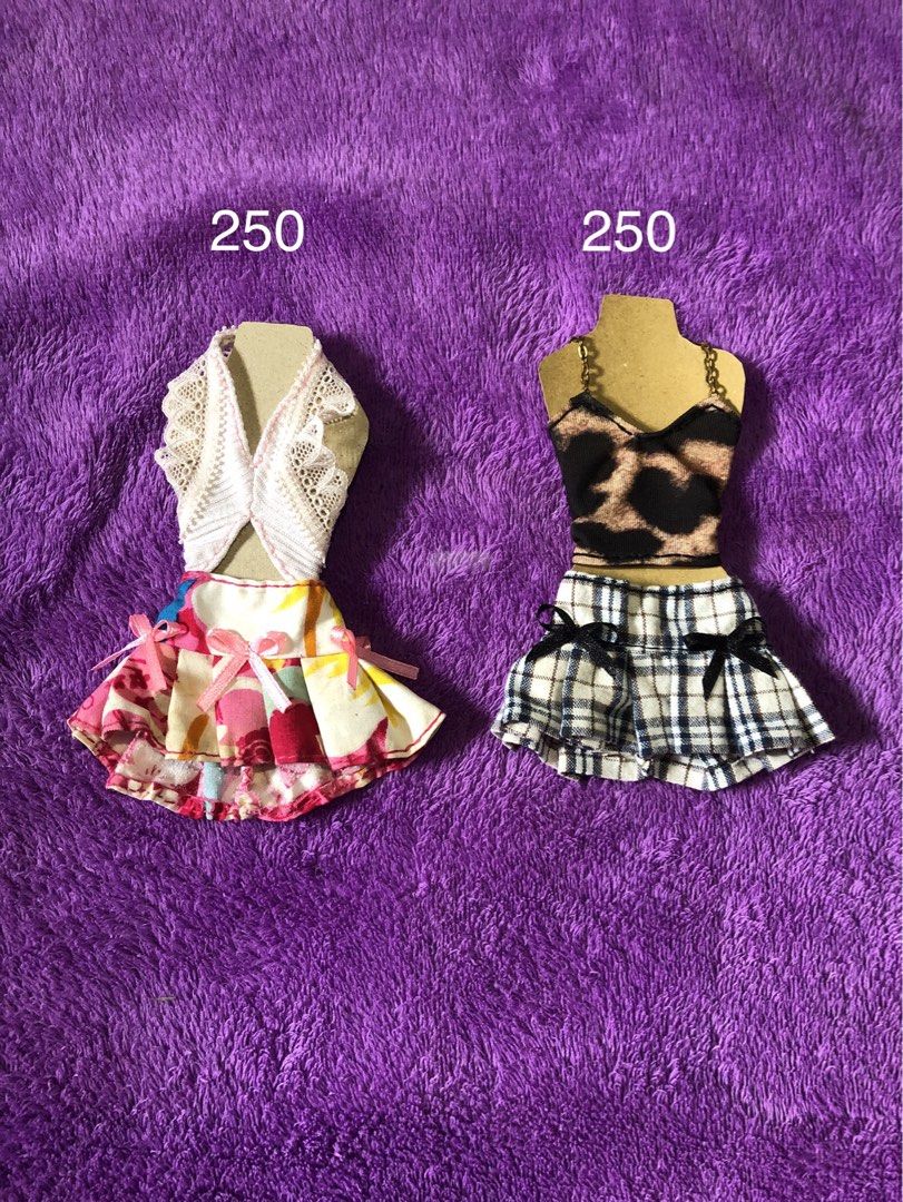 Barbie doll clothes (Category: Action & Battle Toys) located in Talisay. Submitted by fernpatatag (Listing ID 1470092996, Image 3). Description: Doll Clothes for sale and prices indicated on each pic MOP Gcash/BPI Shipping via jnt.