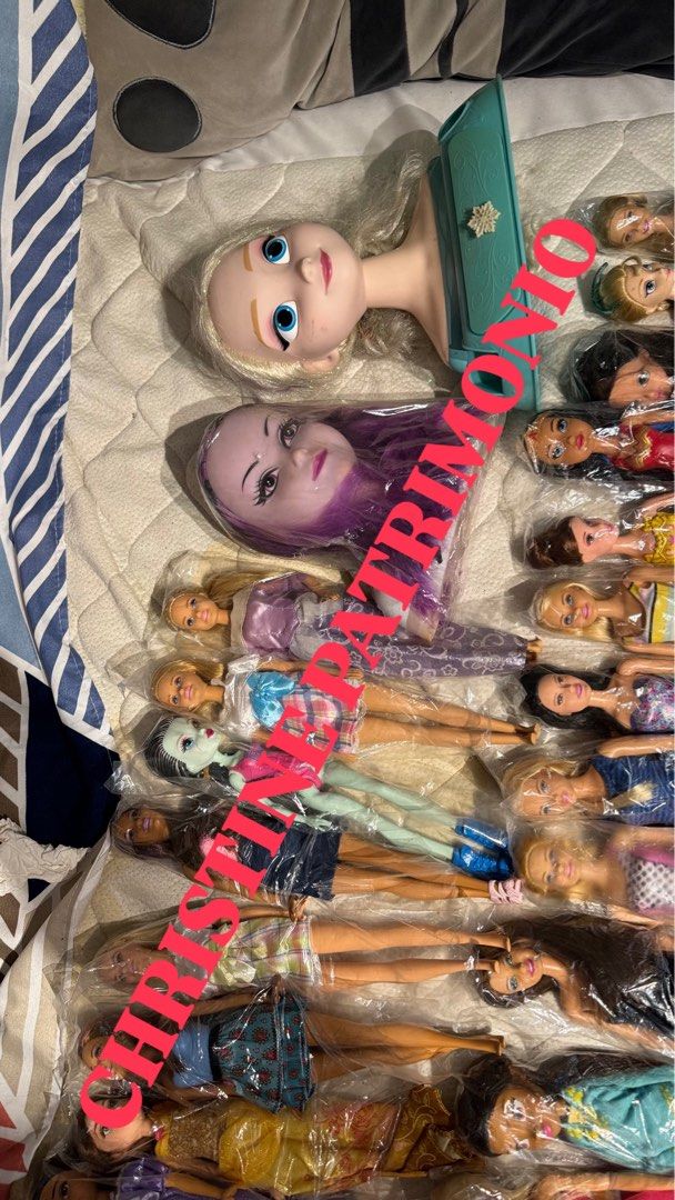 Barbie dolls take all (Category: Western Merchandise) located in Pasay City. Submitted by tindarela (Listing ID 1469963927, Image 3). Description: All items are in good condition almost all of the dolls na hair spa na and malinis na nakaplastic, for take all nalang po thank you 48 dolls 3 head dolls 2 horse 1 lala lopsy.
