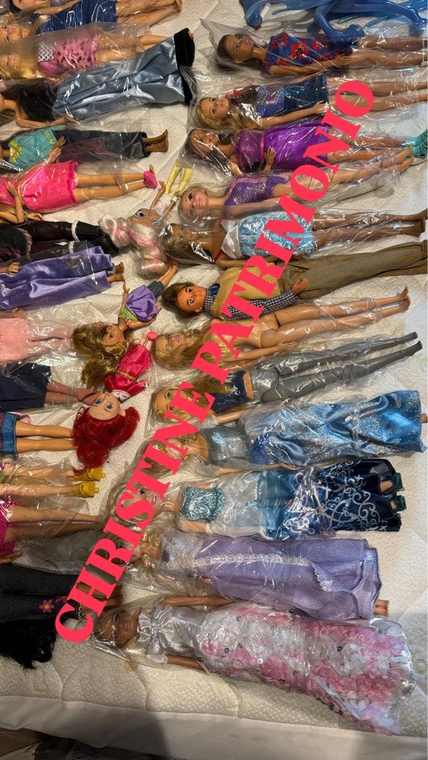 Barbie dolls take all (Category: Western Merchandise) located in Pasay City. Submitted by tindarela (Listing ID 1469963927, Image 2). Description: All items are in good condition almost all of the dolls na hair spa na and malinis na nakaplastic, for take all nalang po thank you 48 dolls 3 head dolls 2 horse 1 lala lopsy.