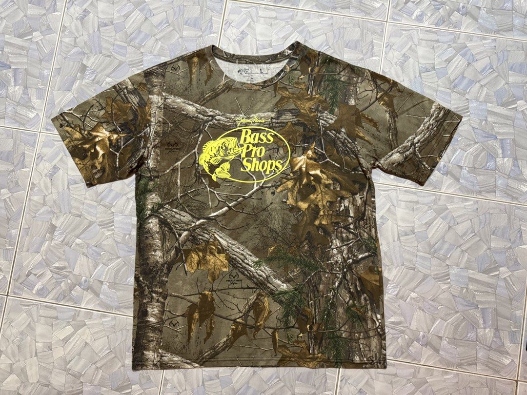BASS PRO X REAL TREE (Category: Tshirts & Polo Shirts ) located in Argao. Submitted by janmaning-0624l95 (Listing ID 1470031365, Image 3). Description: BASS PRO X REAL TREE SIZE LARGE DIMES 23 x 30 Excellent condition No issue 1,350 plus sf .