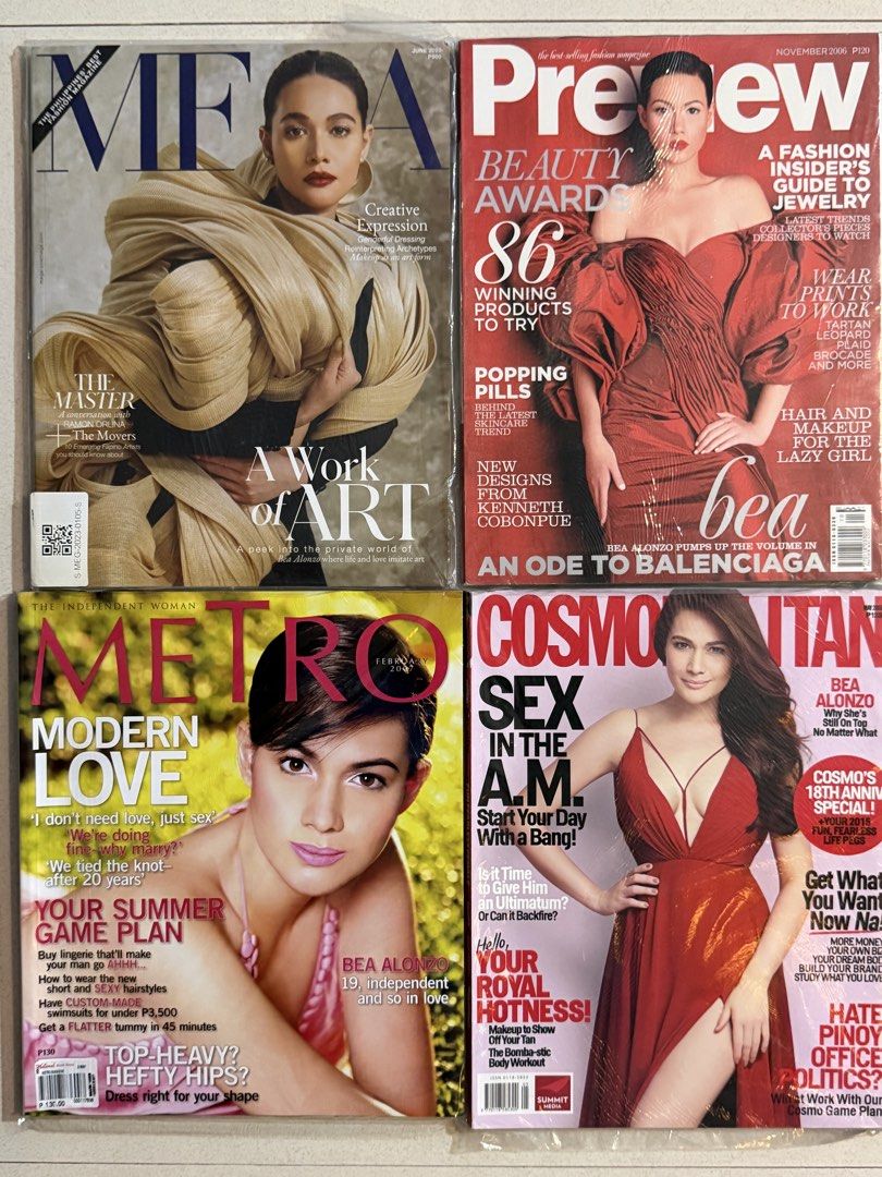 Bea Alonzo Magazine Bundle Mega Preview Metro Cosmopolitan (Category: Magazines) located in Pasay City. Submitted by gahaman02 (Listing ID 1470094241, Image 1). Description: good condition.