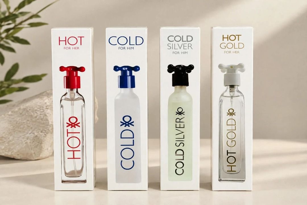 Benetton Hot and Cold Collection (Category: Fragrance & Deodorants) located in Rizal. Submitted by hiraya16 (Listing ID 1470051709, Image 1). Description: Onhand ready to ship.