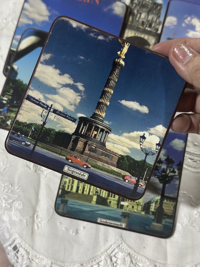 Berlin Souvenir 6pcs Coaster Set (Category: Coffee & Tea Tableware) located in Davao. Submitted by favoritepreloved (Listing ID 1470130130, Image 2). Description: 💜 6.95 Euro original price 💜 2 sets available.