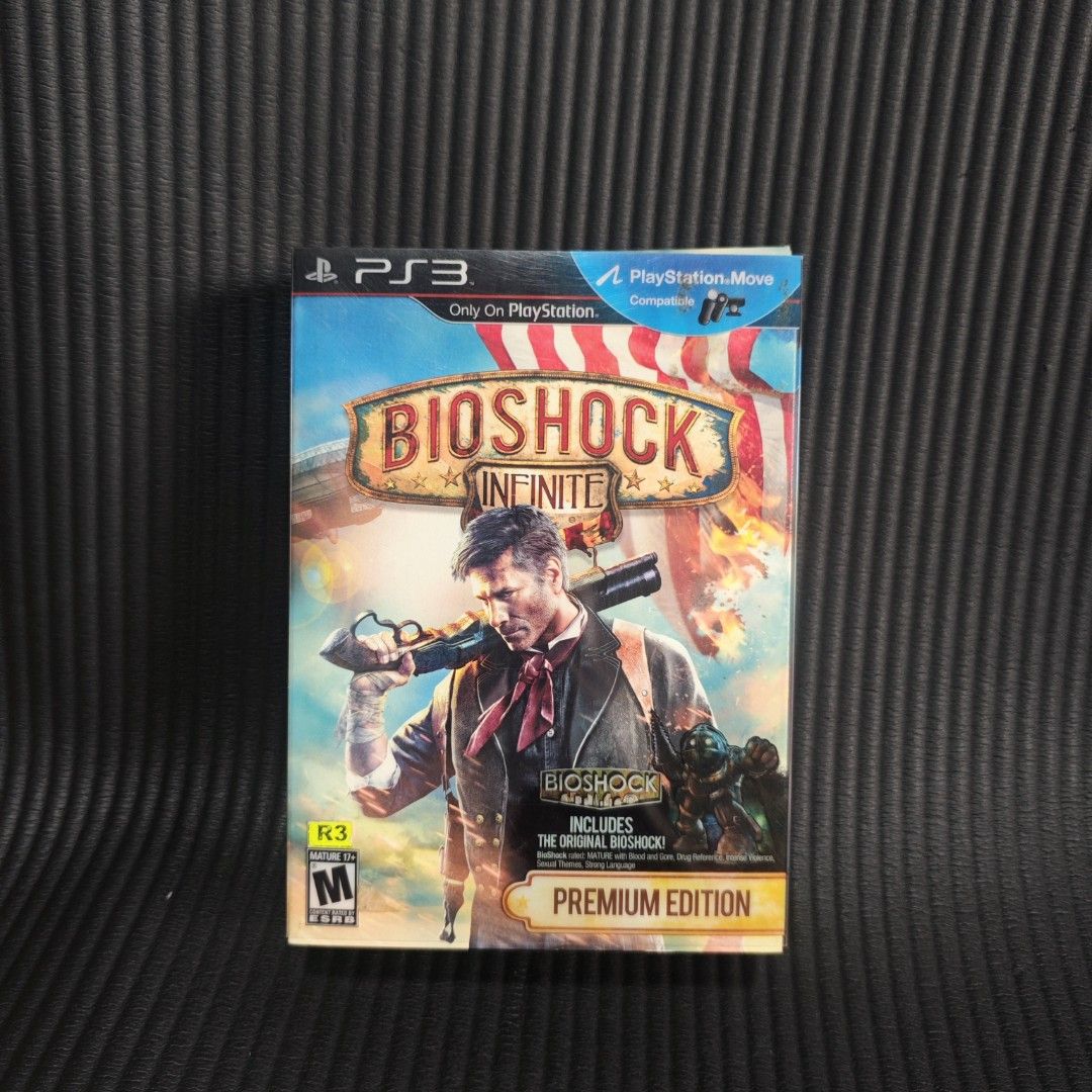 Bioshock Infinite Premium Edition PS3 Game R3 (Category: PlayStation) located in Quezon City. Submitted by shopme_gadget30 (Listing ID 1470021143, Image 1). Description: kindly read the details first for sale fixed price mint condition tested and working with Case and disc game with Manuals with limited artbook and big box with handyman figure with devils Kiss Lithograph with murder of crows keychain with digital soundtrack compatible to ps3 cons