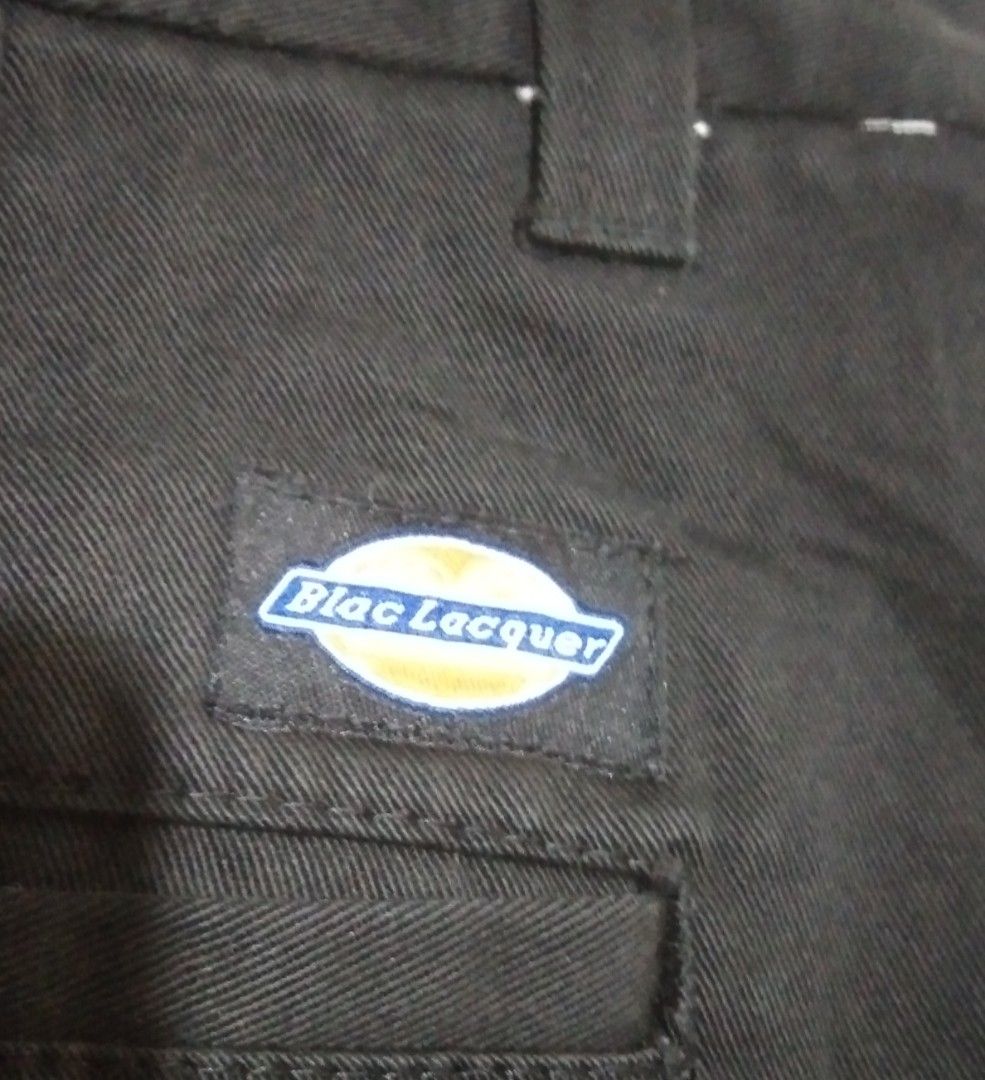 Blac Lacquer Black Shorts Size 36 (Category: Shorts) located in Manila. Submitted by aj.bermundo (Listing ID 1470060648, Image 2). Description: - Brand: Blac Lacquer - Size: 36 waist - Color: Solid black - Closure: Standard button with belt loops - Details: Brand logo patch on back pocket, orange interior waistband tag - Origin: Made in China - Condition: Excellent, ready to ship.