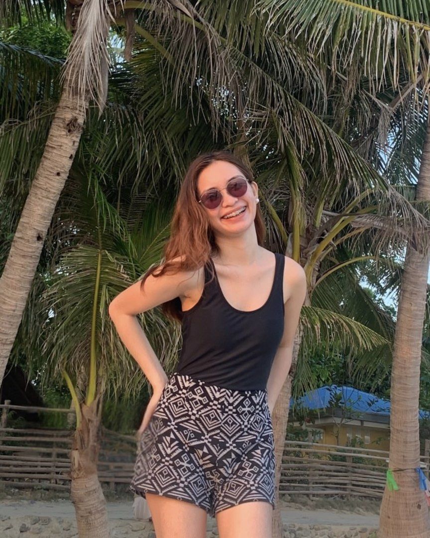 Black and white patterned shorts (Category: Shorts) located in Manila. Submitted by plsbuymyclotheshehe (Listing ID 1469995239, Image 2). Description: - Color & Pattern: Black with all-over white tribal geometric print - Fit: High-waisted with a comfortable elastic waistband - Length: Mid-thigh - Material: Super lightweight, ideal for hot weather and beach trips - Styling: Pairs effortlessly with plain black tank tops or crop tops.
