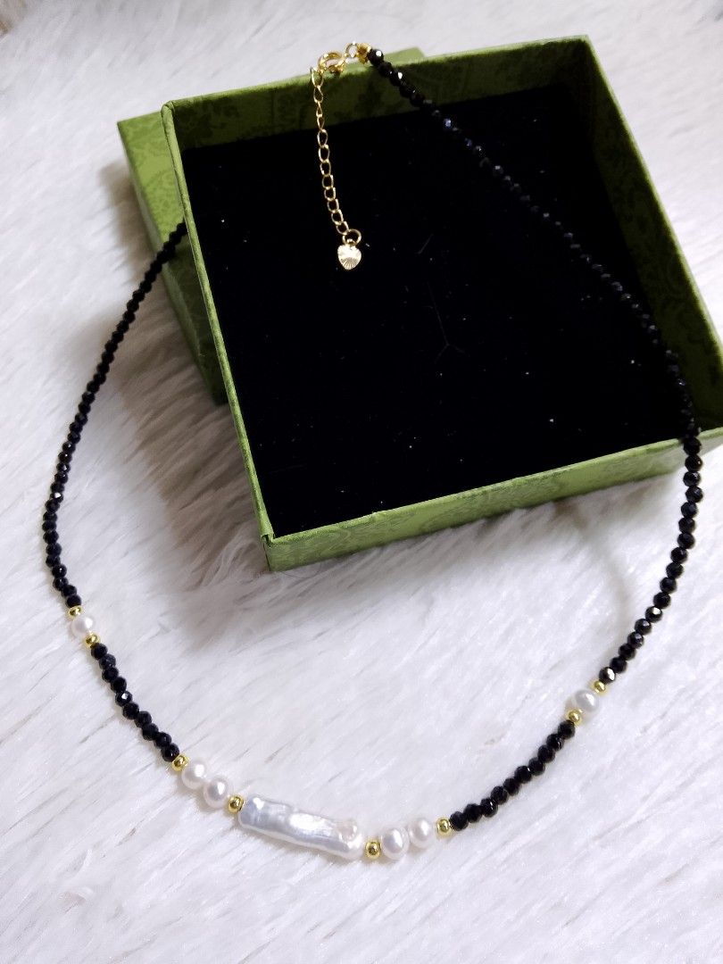 Black crystal with real pearl (Category: Necklaces) located in Manila. Submitted by jym008 (Listing ID 1470004160, Image 3). Description: 400+ sf box include location manila. we ship Luzon Visayas Mindanao.