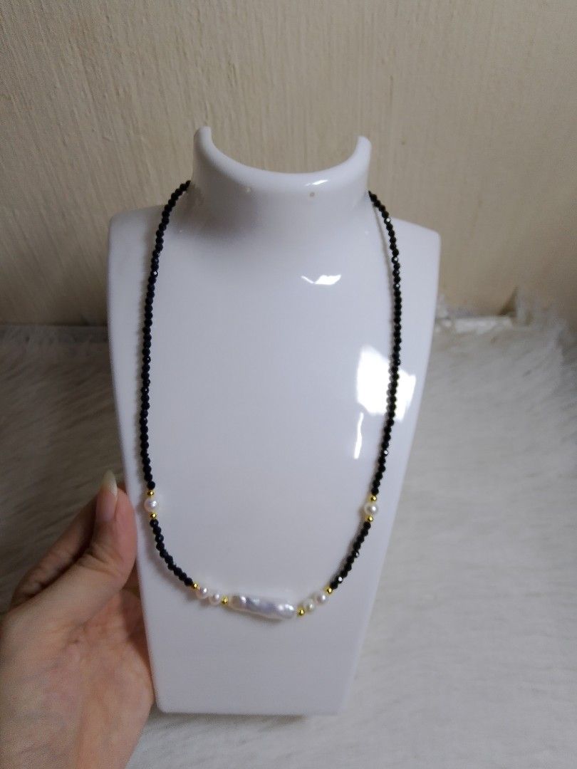 Black crystal with real pearl (Category: Necklaces) located in Manila. Submitted by jym008 (Listing ID 1470004160, Image 1). Description: 400+ sf box include location manila. we ship Luzon Visayas Mindanao.