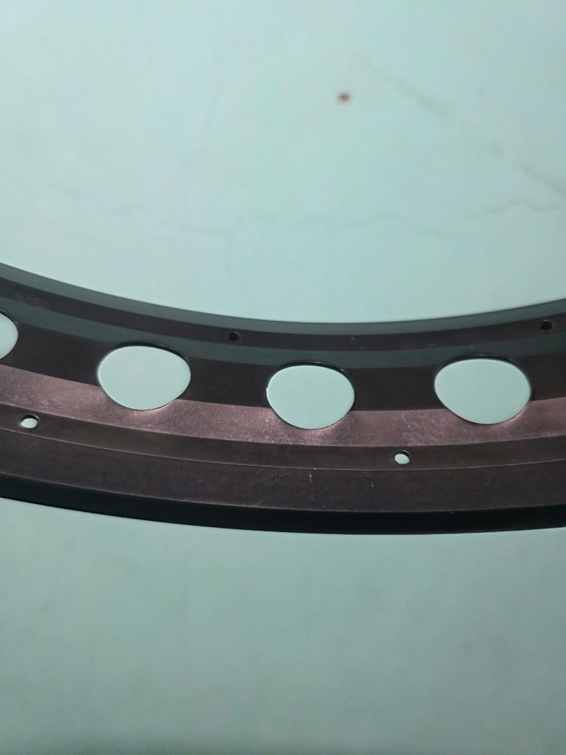 Black motorcycle wheel rim with matching spokes set, Sports Equipment ...