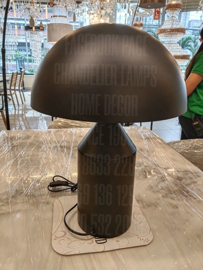 black mushroom table lamp (Category: Lighting) located in Antipolo. Submitted by homelightingtrading (Listing ID 1469966207, Image 1). Description: C.O.D Metro Manila only W/ delivery fee PAYMENT FIRST Province Area W/ Shipping fee Superior high-end quality NO TO PUCHU PUCHU BRAND NEW WARRANTY FACEBOOK PAGE Chandelier Lamps Home Decor Since 1980 ☎️ 02 8633 2287 📱0920 532 2080.