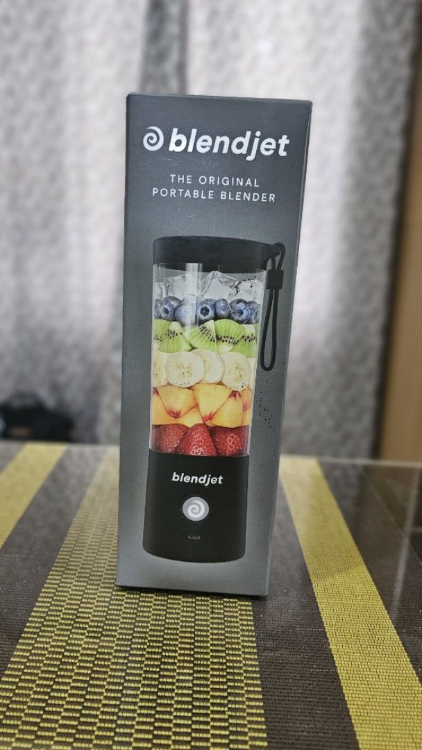 BlendJet 2 The Original Portable Blender (Category: Juicers, Blenders & Grinders) located in Mandaluyong City. Submitted by filmstrips (Listing ID 1469976546, Image 1). Description: - BlendJet 2 portable blender, perfect for smoothies, protein shakes, baby food, and dressings - Cordless, water-resistant, quiet design, and 100% BPA-free - Patented TurboJet tech crushes ice and frozen fruit in just 20 seconds - USB-C rechargeable battery lasts for 