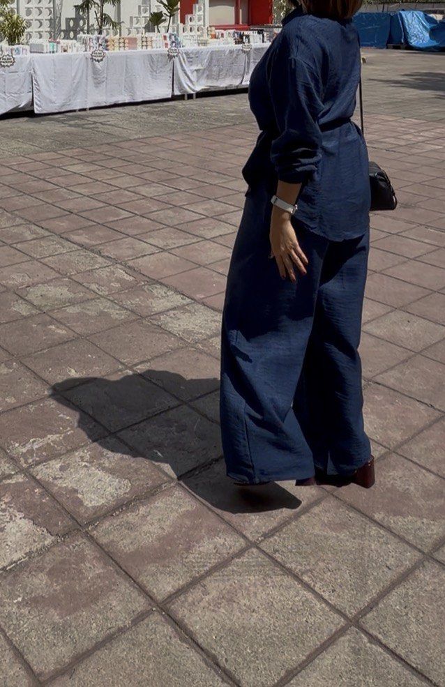 Blue coords with belt (Category: Sets or Coordinates) located in Quezon City. Submitted by iamashopperforclothes (Listing ID 1470113113, Image 3). Description: Small.