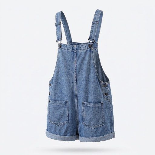 Blue denim overall shorts with front pockets (Category: Jumpsuits) located in General Trias. Submitted by dearsunnyshine (Listing ID 1470005964, Image 1). Description: - Style: Casual blue denim overall shorts - Fit: Relaxed, loose fit - Features: Adjustable shoulder straps, cuffed hems, and two large front pockets - Perfect for: Warm weather daily wear - Condition: Good as new.
