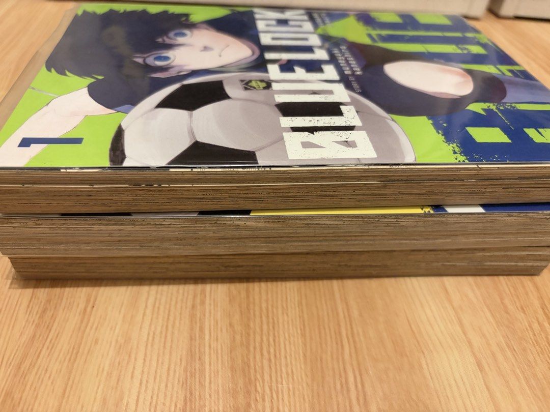Blue Lock Manga Volumes 1-3 Set (Category: Comics & Manga) located in Batangas. Submitted by lolliebooks (Listing ID 1469950826, Image 2). Description: - Title: Blue Lock Manga (Volumes 1, 2, and 3) - Author: Muneyuki Kaneshiro | Art: Yusuke Nomura - Language: Official English Edition - Condition: Clean pages, intact covers (Very Good) - Set Details: Selling as a bundle only, will not split.