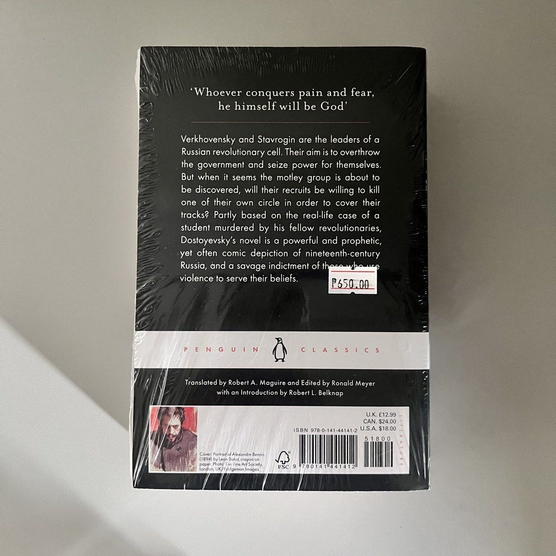 Bnew Sealed Demons by Fyodor Dostoyevsky (Category: Storybooks) located in Koronadal. Submitted by srkive (Listing ID 1470072389, Image 3). Description: .