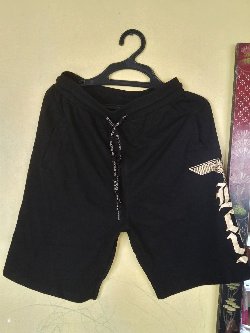 Boy London Black Short Size: XL (Category: Shorts) located in Navotas City. Submitted by vanilla_sandalwood (Listing ID 1469993373, Image 1). Description: -Brand New -Color: Black -Cotton Fabric -Size: XL -Brand: Boy London.