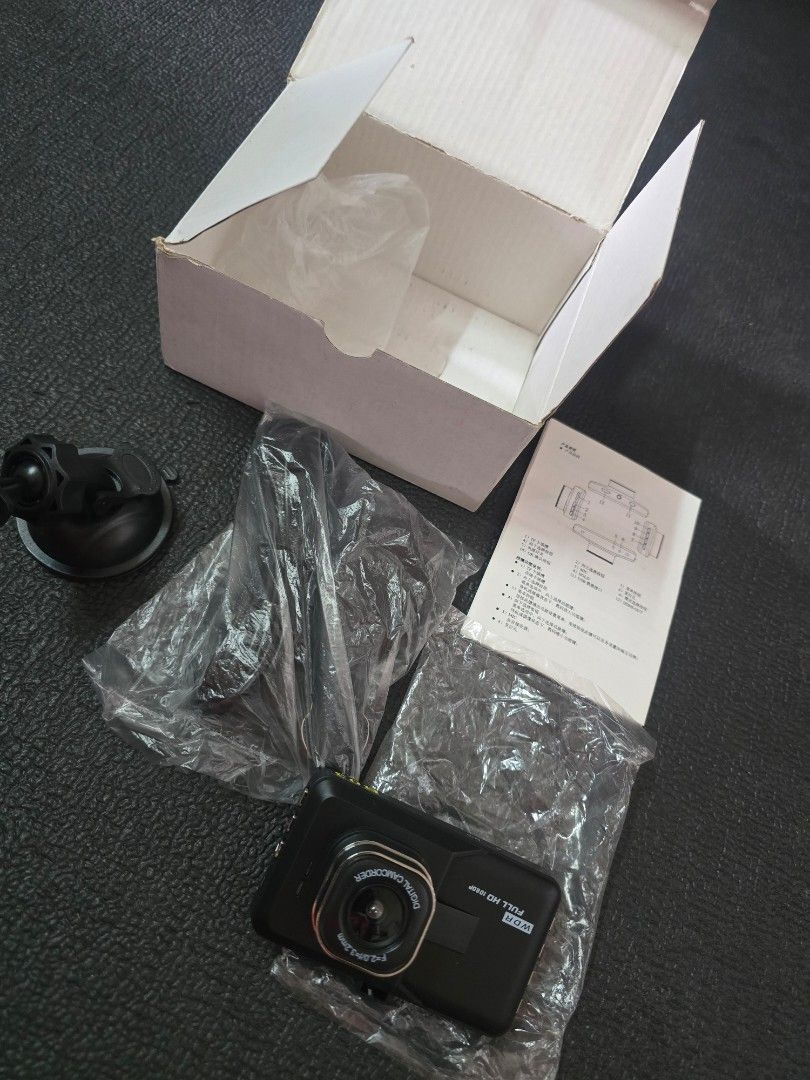 Brand new dashcam (generic) (Category: Audio, Video, Alarm and other Electronic Accessories) located in Taguig. Submitted by dhescabero (Listing ID 1469967448, Image 2). Description: Brand new dashcam (generic brand) Php1000 Includes: camera with lcd, power adaptor, dash mount (suction type), manual Strictly no reservations. Item is only considered sold once fully paid. Location Acacia Estates Taguig. Shipping via lalamove or J&T (shouldered by b