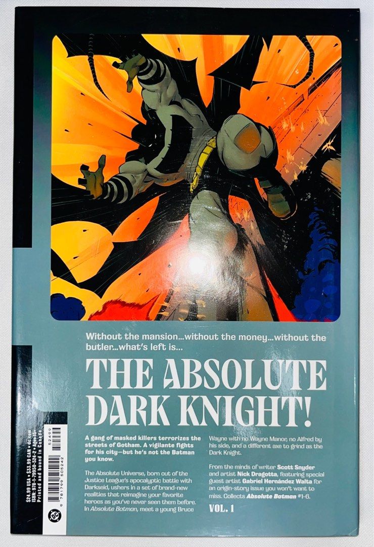 Brandnew Absolute Batman Hardcover Volume 1 (Category: Comics & Manga) located in Cavite. Submitted by mqaelaa (Listing ID 1470110249, Image 2). Description: Absolute Batman Hardcover ⭐️Brand New Shipping via J&T/GGx/SPX/Lalamove The story marks the debut of Mr. Freeze's Absolute Universe version, focusing on Victor Fries, his connection to the Ark M experiment, and its mysterious link to the Joker. Batman faces a deadly battle against Mr. Freeze