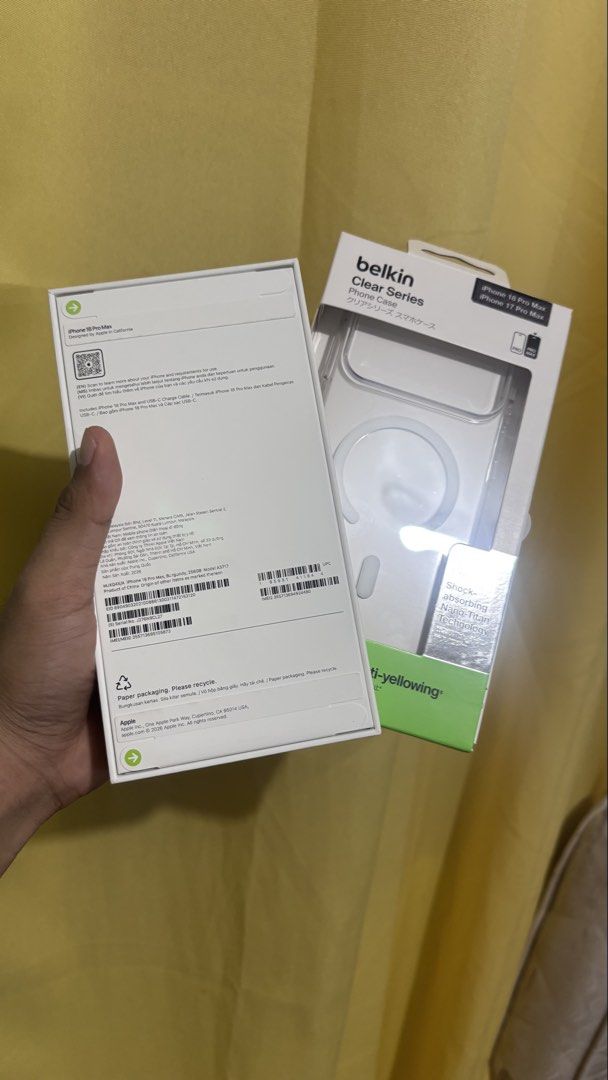 Brandnew Iphone 18 Pro Max 256gb ntc fu (Category: iPhone 18 Series) located in Pasig City. Submitted by aaronalki (Listing ID 1470058261, Image 2). Description: IPHONE 18 PRO MAX BRANDNEW AND SEALED NOT ACTIVATED 256gb NTC APPROVED LOCAL VARIANT FACTORY UNLOCKED ANY SIM PWEDE BURGUNDY COLOR WITH RECEIPT COPY PASIG AREA.
