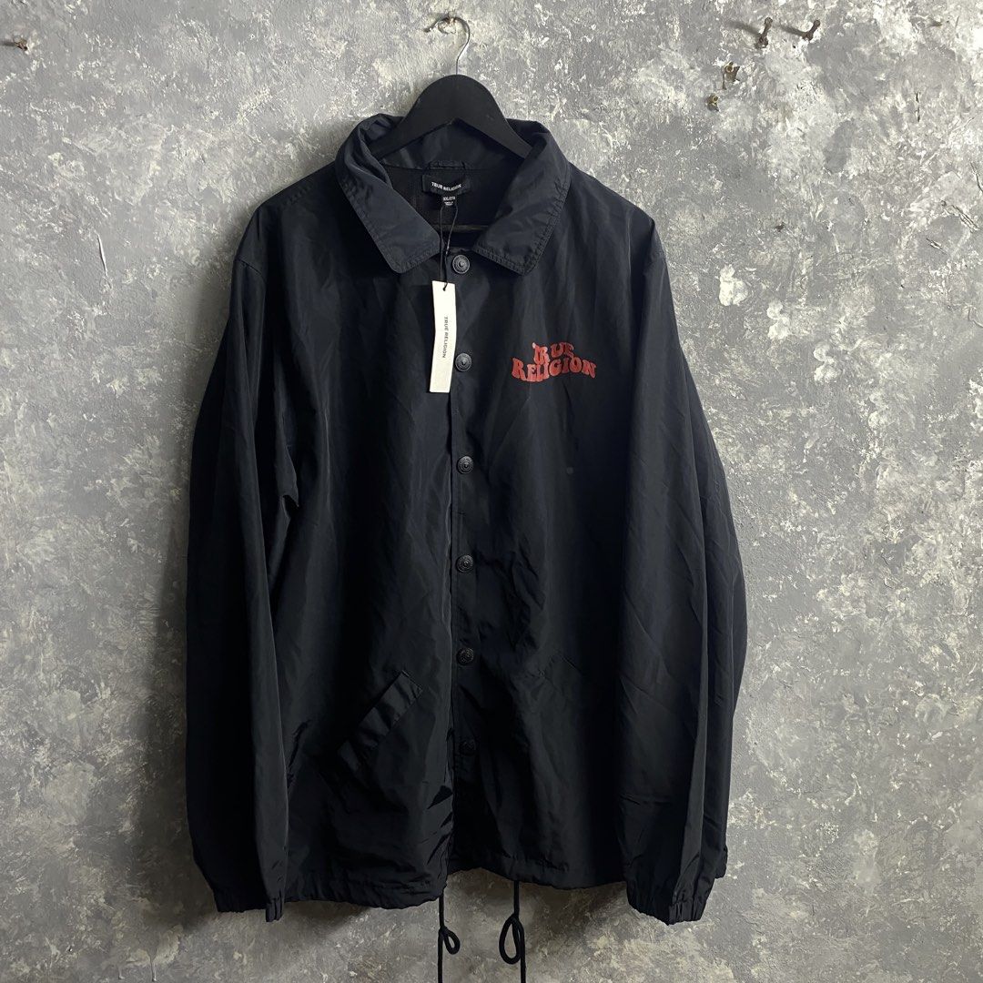 Brandnew True Religion Coach Jacket (Category: Coats, Jackets and Outerwear) located in Pasig City. Submitted by lumangkamisa (Listing ID 1470024000, Image 1). Description: Brandnew with tag (retails for $159 ) Jsut some storage stains 2XL ON TAG.