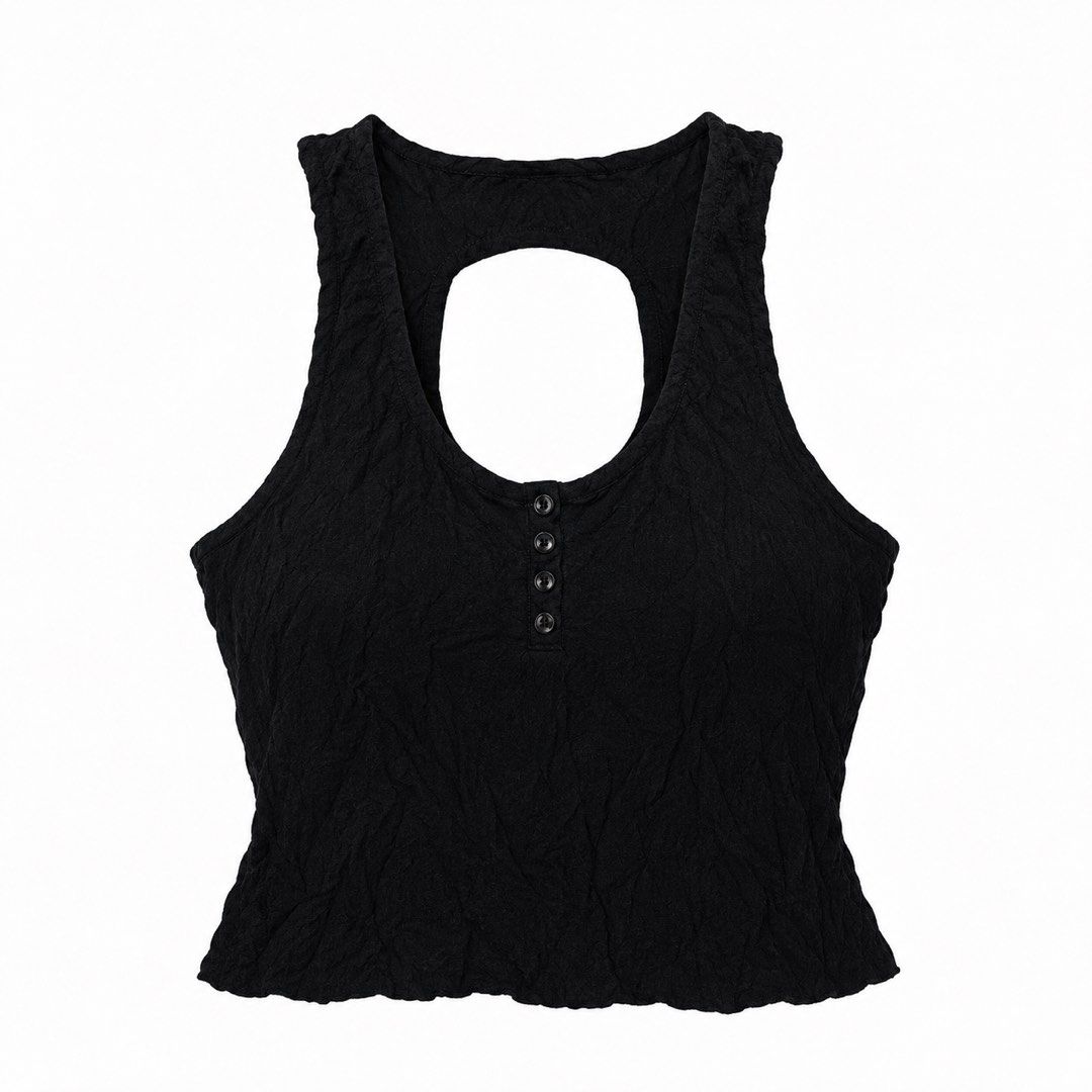 Brandy Melville Black Tank Top (Category: Sleeveless) located in San Ildefonso. Submitted by rgdeclutters (Listing ID 1470004964, Image 1). Description: L - 15" W - 17".