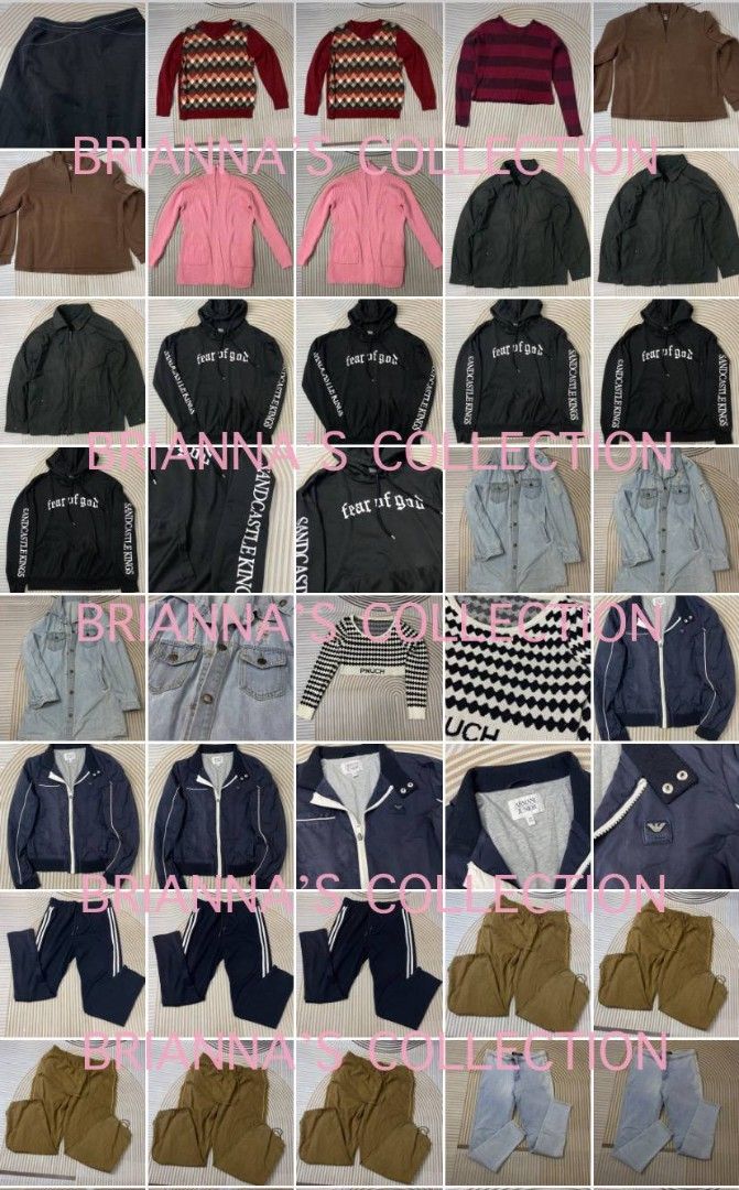 Brianna's Collection Assorted Tops Bottoms and Dresses Bundle (Category: Sets or Coordinates) located in Makati City. Submitted by mistyriver_09 (Listing ID 1470083752, Image 1). Description: 1,800 na lang 103pcs pamigay na ‘to magaganda pa quality MIX OF BR@ND NW & PRLOVED - 21pcs Dress - 18pcs Mini & Maxi Skirts - 39pcs mix of Crop Top, Shirts, & Jacket - 26pcs Pants & Shorts TAKE ALL 103pcs for ONLY 1,800 - Yung iba faded sa picture but sa per