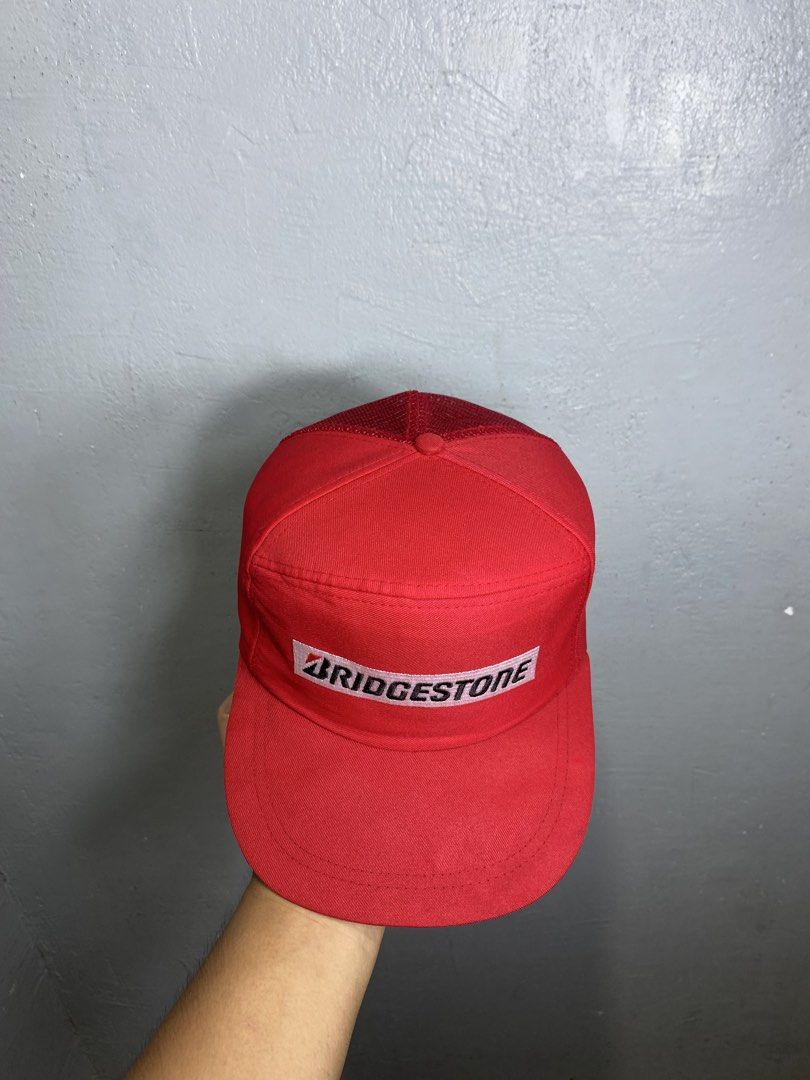 Bridgestone Red Trucker Hat Snapback Cap (Category: Caps & Hats) located in Bacong. Submitted by crommermann (Listing ID 1470074040, Image 2). Description: BRIDGESTONE 🏷️ + 90 shipping fee OSFA -Condition 9.5/10 -Color Rate 9.5/10 Excellent Condition Color may vary due to lightning Very Presentable when Worn Need Wash Pm/Dm Visayas Dumaguete loc J&T Courier Express 🚛🚛🚛 .