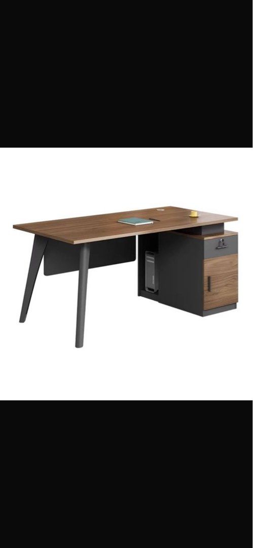Brown study table (Category: Tables & Sets) located in Singapore. Submitted by luckyfounder (Listing ID 1469961427, Image 1). Description: Size: 140cm Need your own delivery service Unable to dismantle need about 2 ppl to carry out .