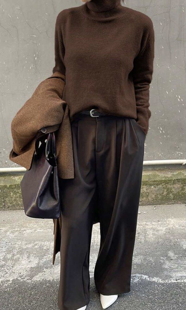 Brown Turtleneck Sweater (Category: Coats, Jackets and Outerwear) located in Santa Rosa. Submitted by shopjimstuff (Listing ID 1469993320, Image 2). Description: Fits S-M Thick material No flaws nor damages Used once .