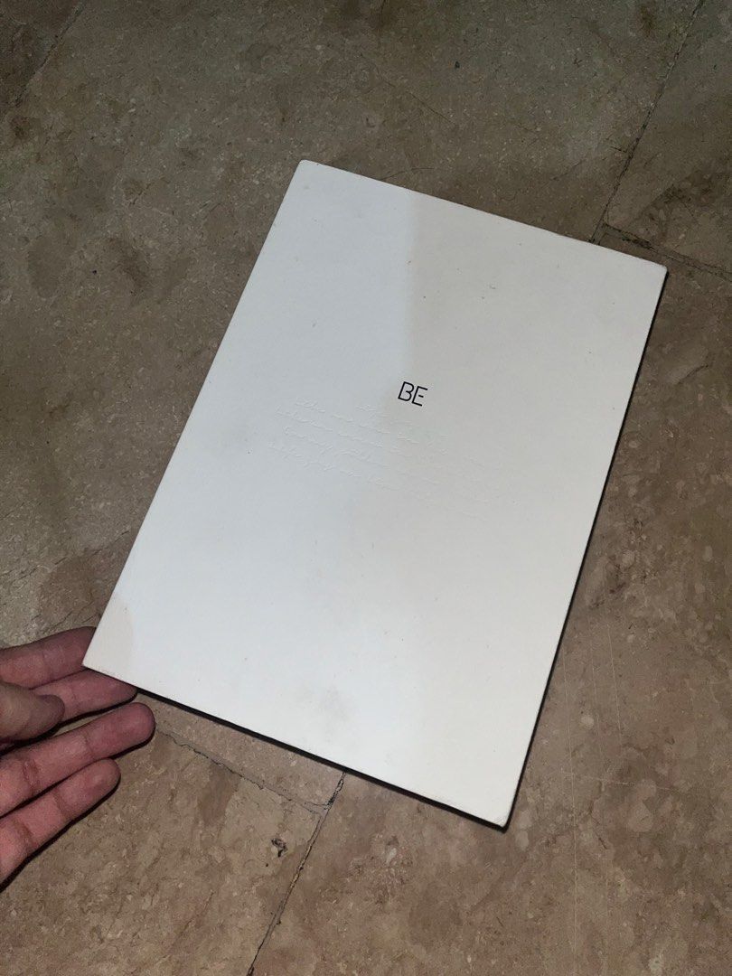 BTS BE Deluxe Edition Album Complete Set (Category: CDs & DVDs) located in Dasmarinas. Submitted by greziellegalang (Listing ID 1470051238, Image 1). Description: Complete with photocards and all It's just that the photobook aren't complete but it was like 2 pages that was gone. Still has the members portrait shot! Fixed 500 - Official BTS BE Deluxe Edition album - With KOMCA sticker on the back - Complete set: Outer box, CD, photo book, lyric sh