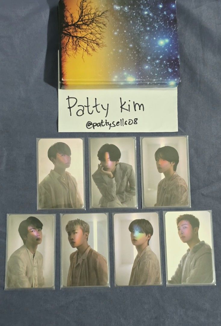 BTS Proof M2U Lucky Draw Photocard Set (Category: K-Wave Merchandise) located in Manila. Submitted by pattysells08 (Listing ID 1470106990, Image 1). Description: - Official - Onhand - Includes all members: Jungkook, V, Jimin, Jin, J-Hope, Suga, and RM.