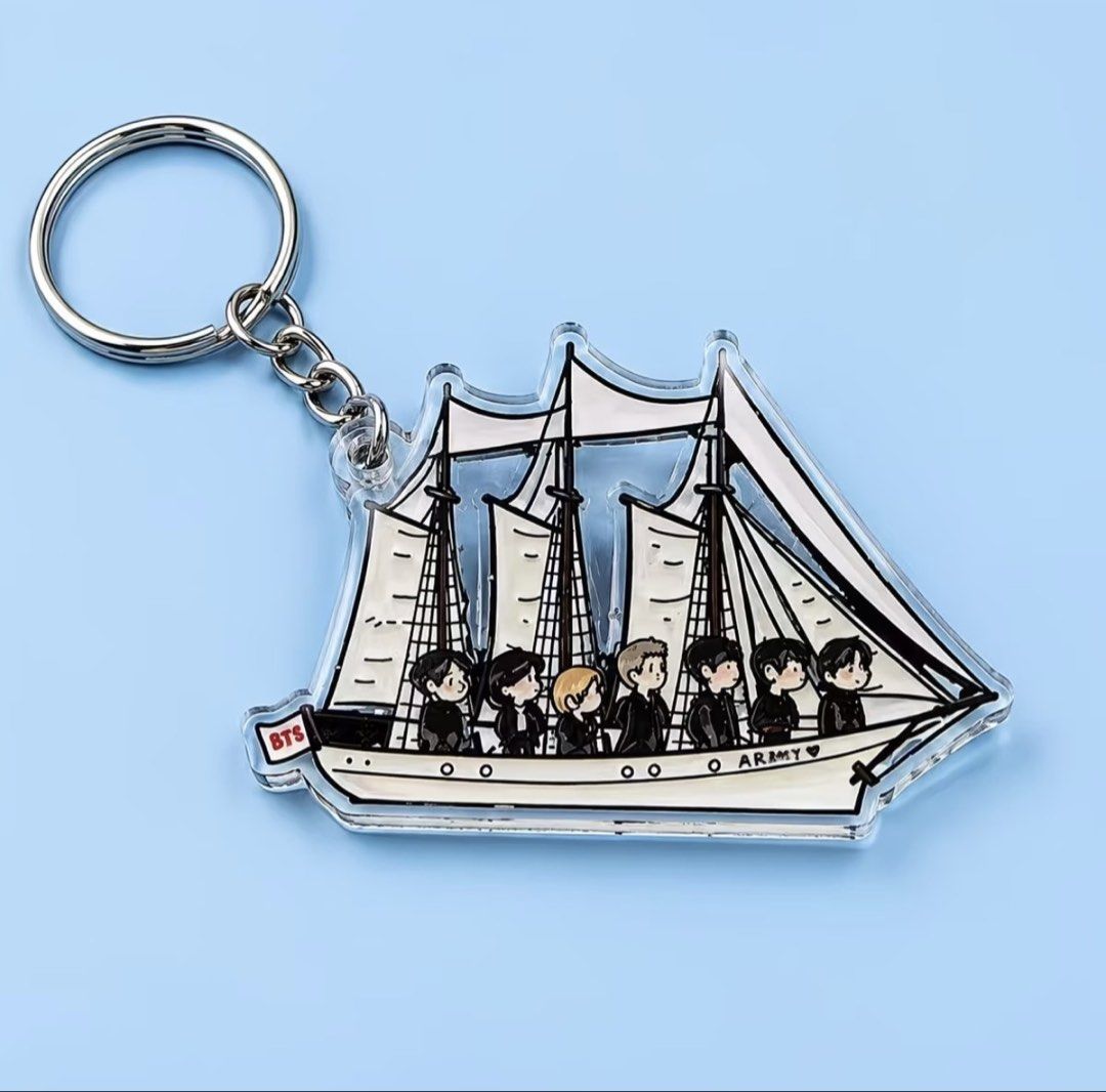 BTS Sail Keychain - 5pcs for P99 (Category: K-Wave Merchandise) located in Manila. Submitted by pophiro.shop (Listing ID 1470018530, Image 2). Description: .
