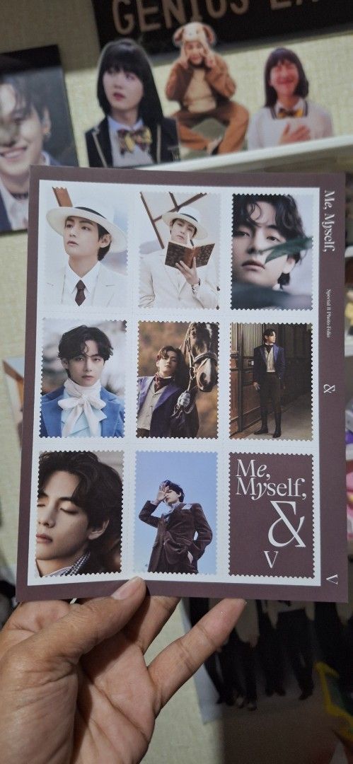 BTS Special 8 Photo-Folio Stamp Sticker Set (Category: Art & Prints) located in Marikina City. Submitted by shookycart (Listing ID 1470103540, Image 3). Description: - Official BTS Special 8 Photo-Folio stamp sticker sheets - Available variations: RM, Jimin, V, Jung Kook, Suga, Jimin, Jin and 'Us, Ourselves, & BTS' group edition - Each sheet includes 9 perforated stamp-style mini photos - 100 each - DM for availability or set inquiries.