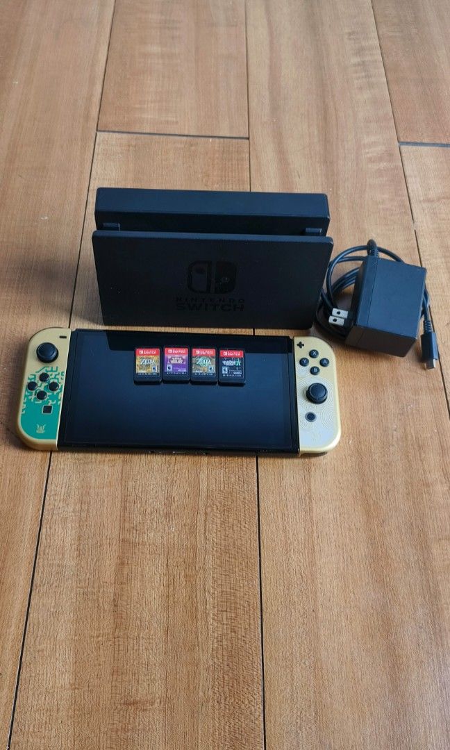 Bundle Nintendo Switch Oled With Gamecarts (Category: Nintendo) located in Manila. Submitted by leahcim02 (Listing ID 1469993557, Image 1). Description: Sale or swap sa cp pass sa barat sure buyer only pwede oled lang or games lang 1700 each 99%smooth guaranteed no issue all working plug and play package: unit orig charger orig dock case and 4pcs gamecarts Zelda BOTW, Zelda TOTK, Pokemon ZA, Pokemon Violet Meet up: Any Malls in NCR/Antipolo.