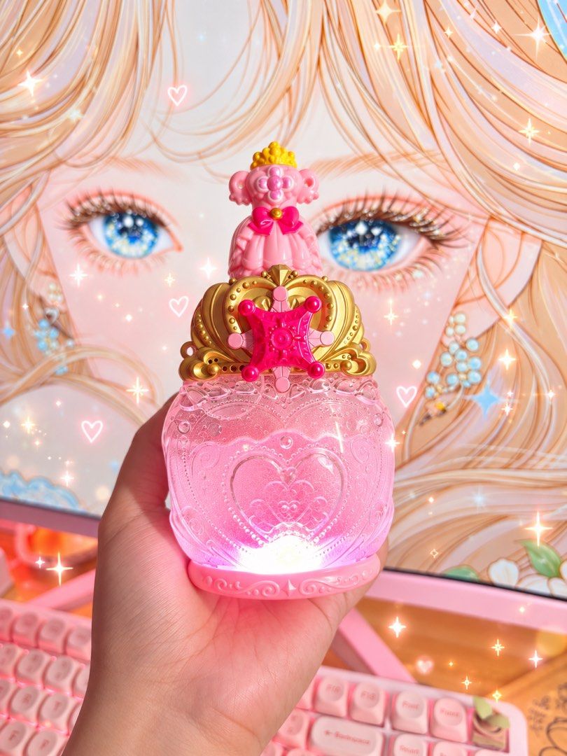 [Bundle] Pretty Cure Precure Princess Perfume Set/Bundle (Category: Figurines & Statues) located in Quezon City. Submitted by strawberrycutie (Listing ID 1469998805, Image 2). Description: -Selling as bundle/set only -What you see is what you get; Working but selling as is -No return/refund/replace -No rush shipping (Shipping via J&T and Lalamove only) -Feel free to message for any questions, thankyy 🩷.