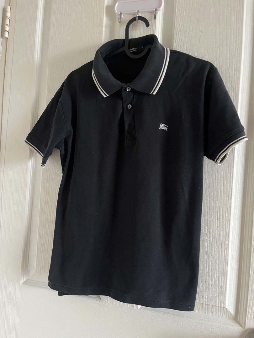 Authentic Burberry Black Ringer Logo Polo Shirt (Category: Luxury Apparel) located in Muntinlupa City. Submitted by thevintageeditbyashley (Listing ID 1469979454, Image 3). Description: -Size is small, fits up to medium -No flaws -Authentic and complete tags.