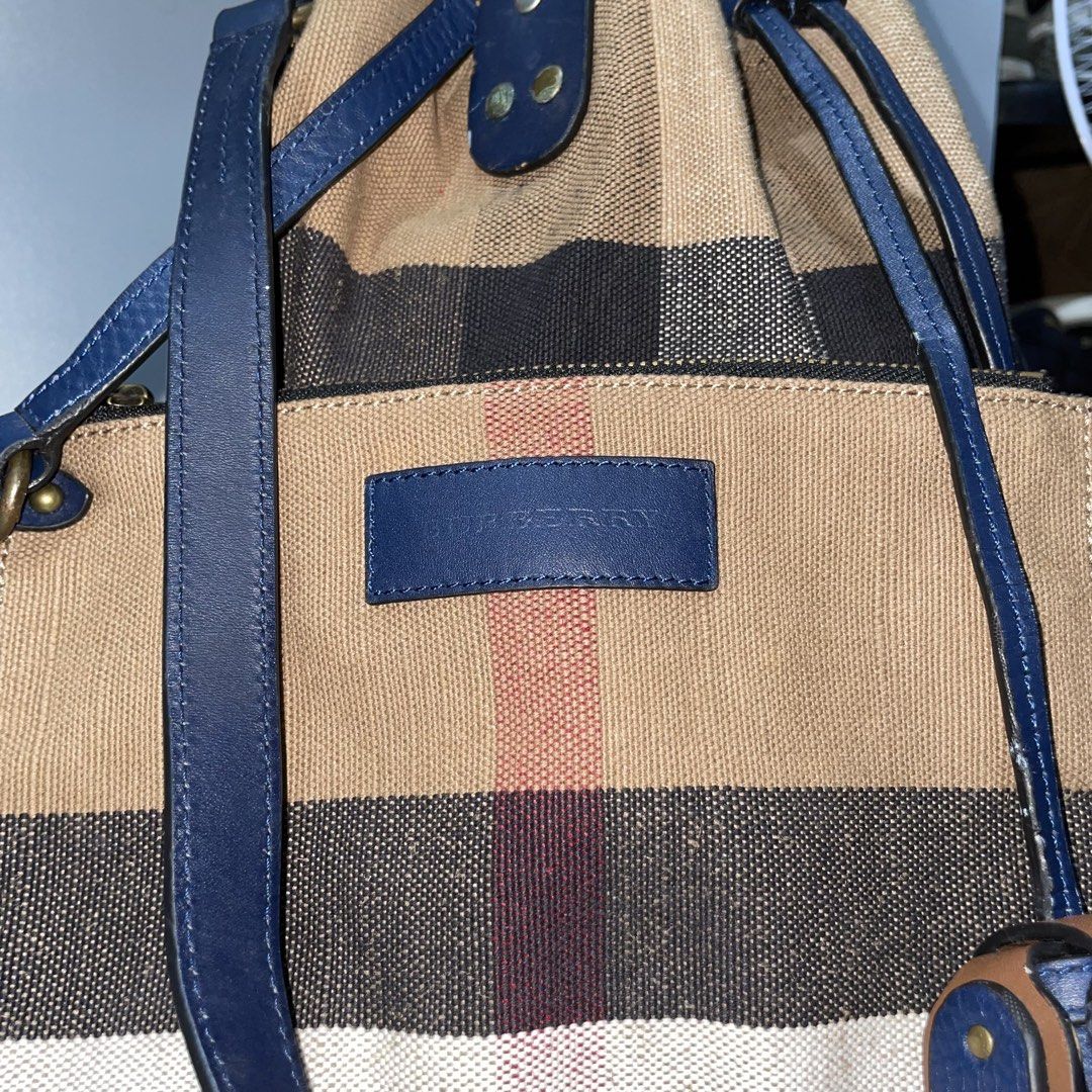 Burberry Heston Bucket Bag (Category: Luxury Bags & Wallets) located in Manila. Submitted by astral_ (Listing ID 1470074145, Image 3). Description: Burberry Heston Bucket Bag Size: Medium Condition: Lightly used Issue: minor signs of wear Dimes Width: 10 in Height: 11 in Depth: 7 in Price: 6,500 shipped.