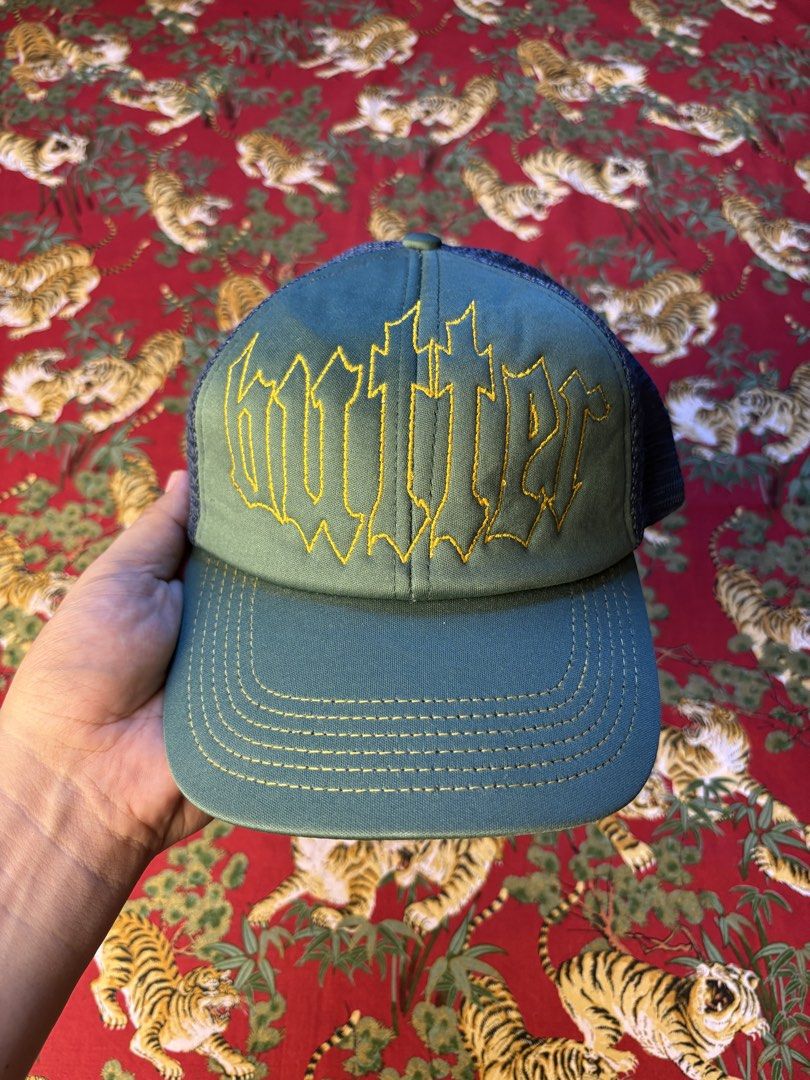 Butter Goods Shock Trucker Cap - Dark Forest (Category: Caps & Hats) located in Caloocan City. Submitted by ruvendnewborn (Listing ID 1470049095, Image 2). Description: Butter Goods Shock Trucker Cap - Dark Forest - Fits up to Large head circumference (adjustable) - Foam backing on front panels - Mesh back panels with snapback closure - Clean “Butter” gothic embroidery on front PHP 1000.