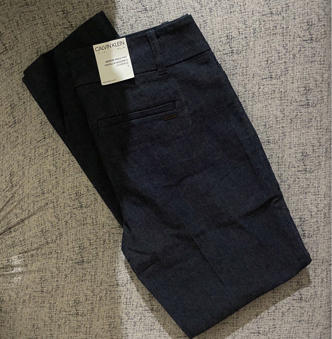 Calvin Klein Modern Ankle Pants (Category: Jeans) located in Manila. Submitted by glen_n (Listing ID 1470099706, Image 1). Description: Calvin Klein Modern Ankle Pants Size 4 BNWT - never worn 100% Guaranteed original purchased from canada LP posted! .