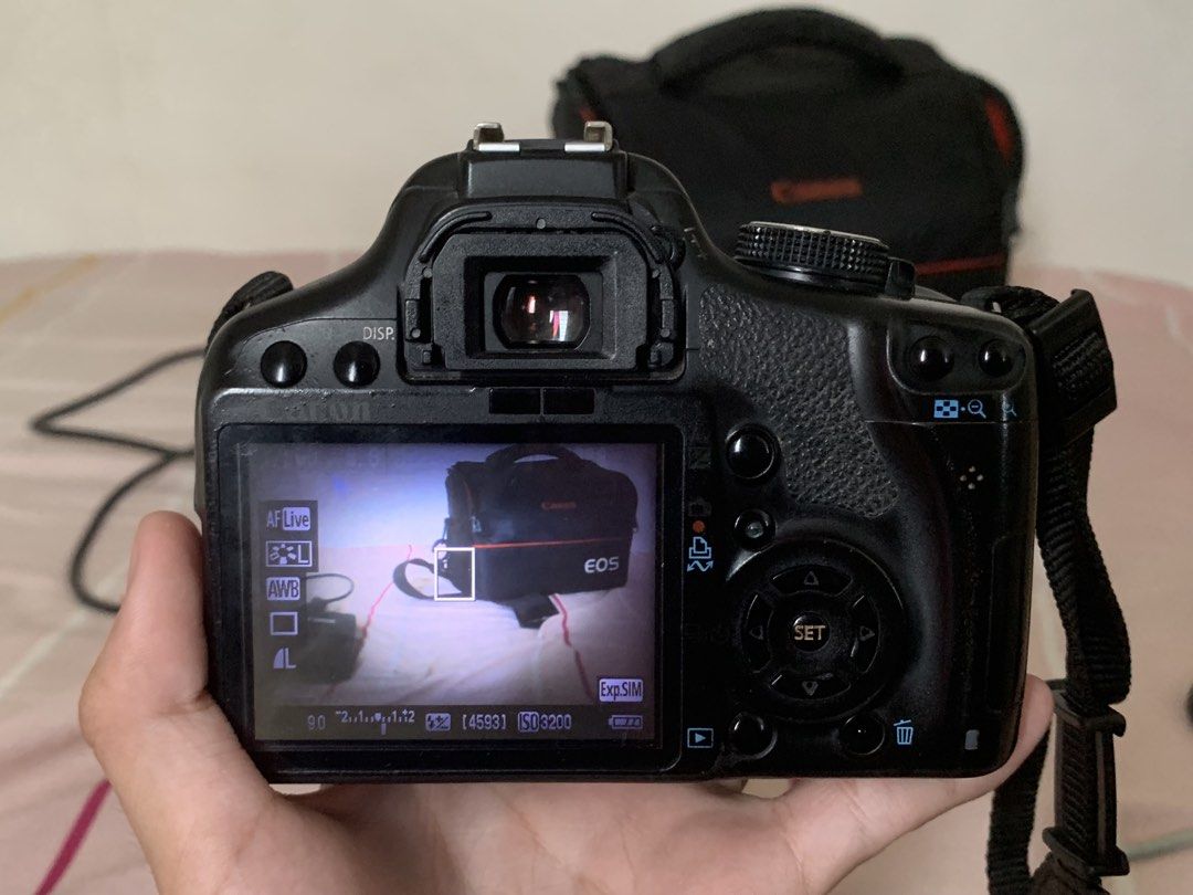 Canon EOS 500D DSLR (Category: Cameras) located in Tanza. Submitted by yookie_rnx (Listing ID 1470019149, Image 3). Description: (Negotiable) Strictly payment first (Most prefer gcash for payment) Rush - Complete Canon EOS 500D DSLR starter kit - Includes 18-55mm lens, battery, charger, strap, and original Canon bag - Fully functional screen with live view and settings display - Great for beginner photographers (Doesnt come with SD card, Use kopo