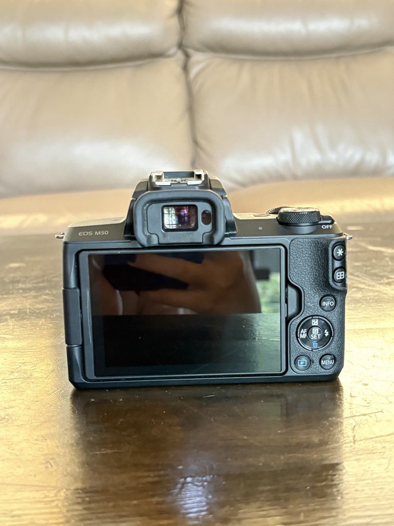 Canon EOS M50 with free additional lens (Category: Cameras) located in Manila. Submitted by tricia.gal (Listing ID 1469977505, Image 3). Description: FOR SALE: Canon EOS M50 (Black) 📸 * Purchased in 2021 * Excellent condition * 24.1MP mirrorless camera * 4K video recording * Flip-out touchscreen * Lenses included: * Canon EF-M 15–45mm f/3.5–6.3 IS STM * Canon EF-M 22mm f/2 STM * Great for travel, portraits, and content creation RFS: Looking for 