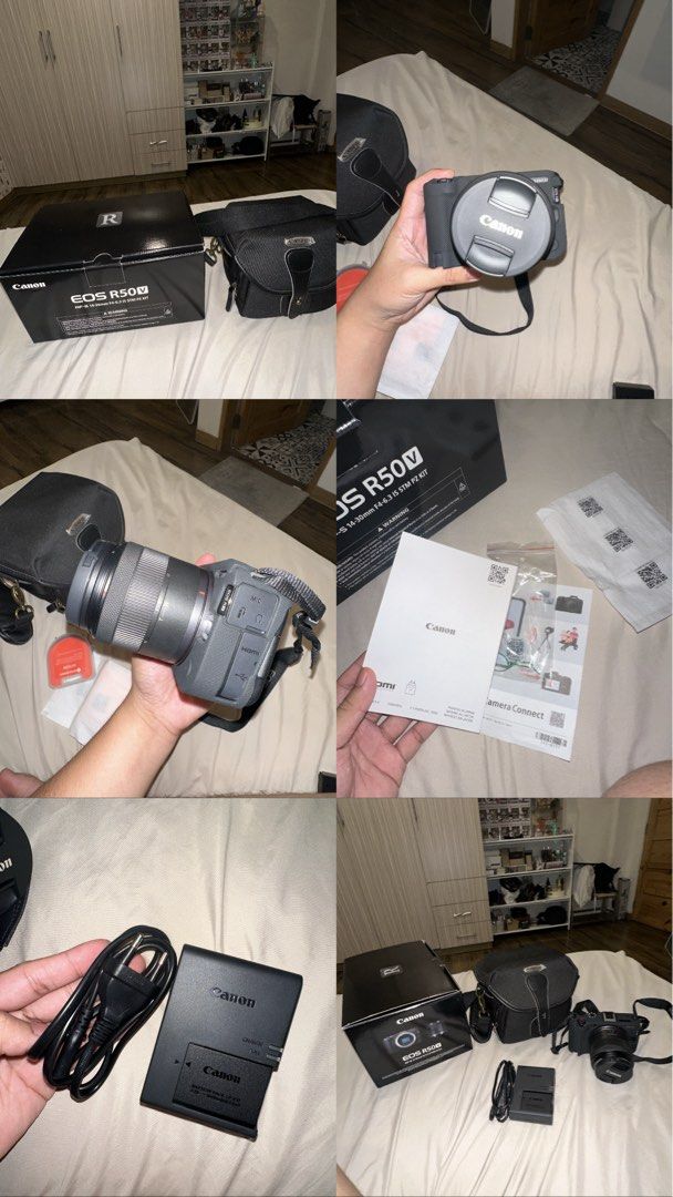 Canon eos r50v (Category: Cameras) located in Dagupan City. Submitted by paulptheg79255 (Listing ID 1470127543, Image 1). Description: CANON EOS R50v Bought last March 30, 2026 Used only twice With complete inclusions and box, care card. *Free inclusions •With camera bag •Case •Tempered glass installed .