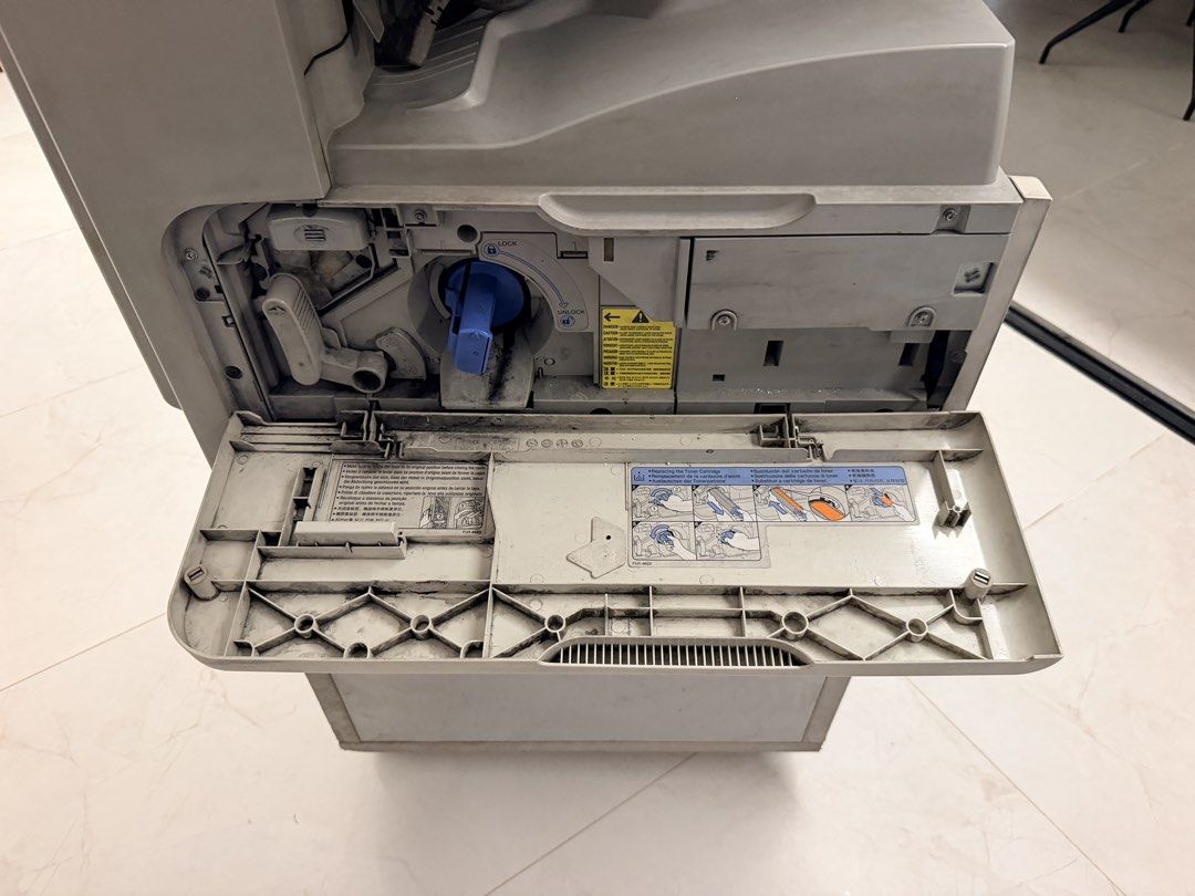 Canon iR2030 Copier Printer Office Equipment (Category: Printers, Scanners & Copiers) located in Quezon City. Submitted by ysabeldulay (Listing ID 1469993903, Image 2). Description: - Reliable Canon iR2030 multifunction printer for print, copy, and scan - Heavy-duty performance, ideal for growing offices and businesses - Rarely used, nastuck lang sa may office namin. Was used only for copy. - Needs cleaning - Includes standard paper trays for B5 